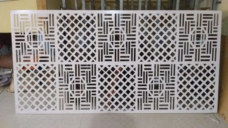 white acrylic jali